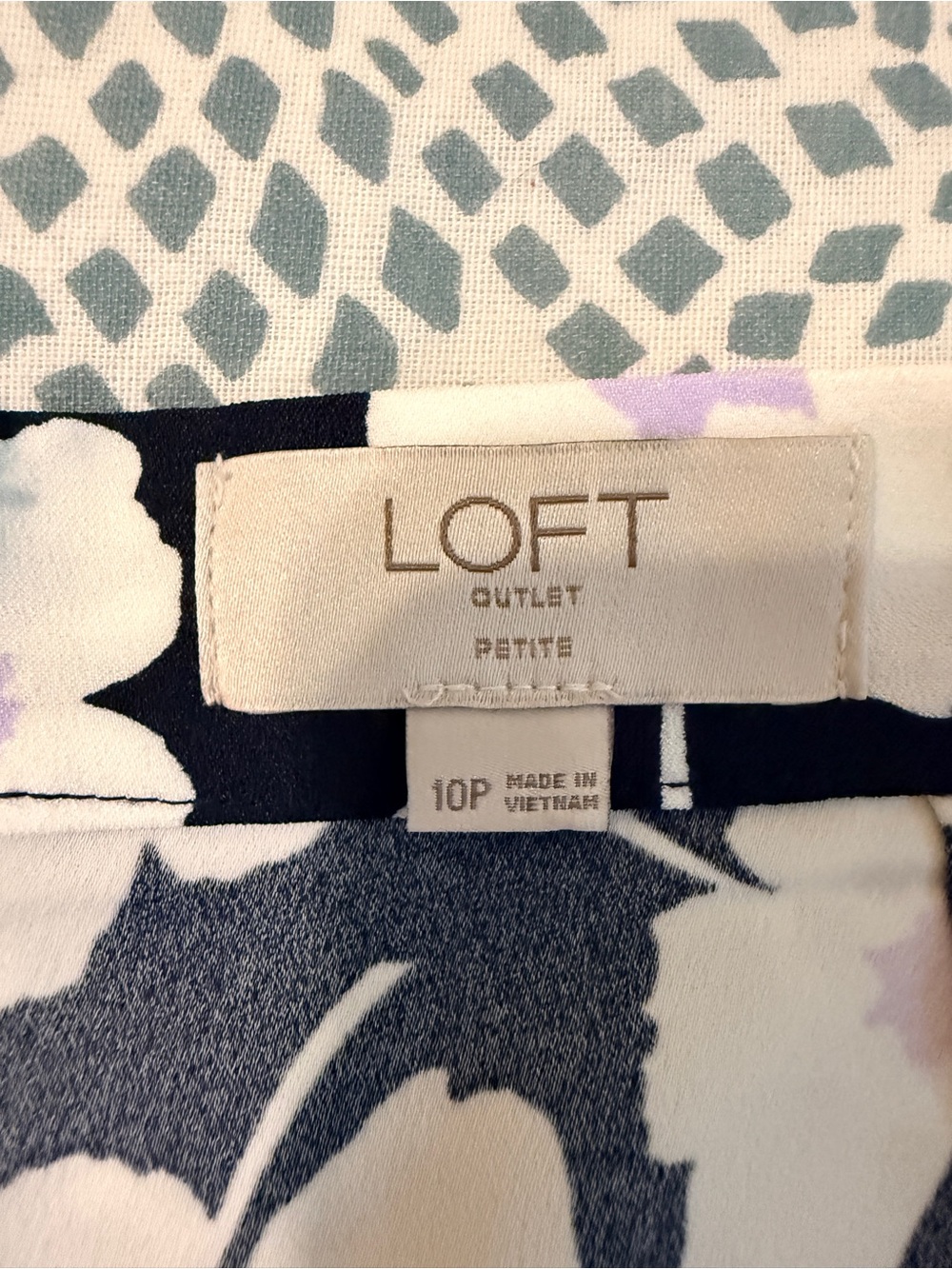 LOFT | Navy Floral Wrap Midi Skirt with Ruffle Hem - Picture 9 of 10